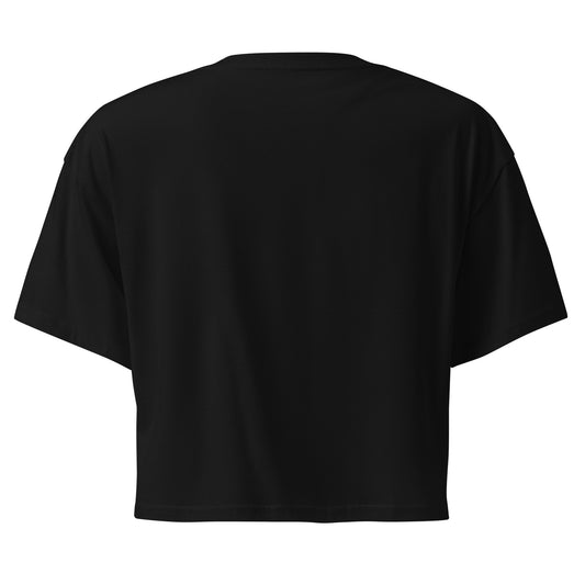 I Cant' Stand Crop Top BLK