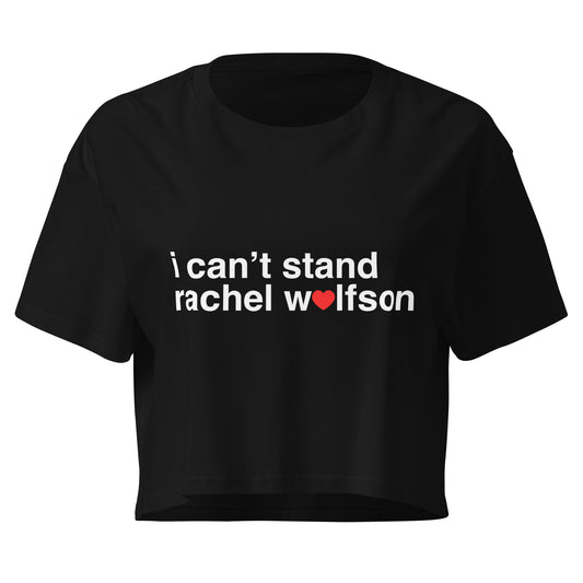 I Cant' Stand Crop Top BLK