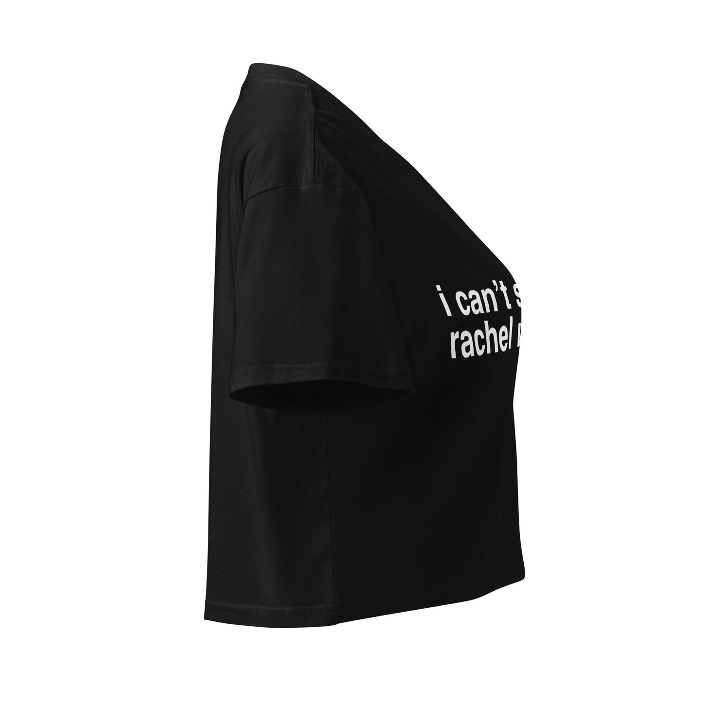 I Cant' Stand Crop Top BLK